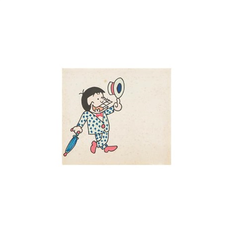 サイン色紙7点セット Autograph a set of 7 by Fujio Akatsuka on artnet